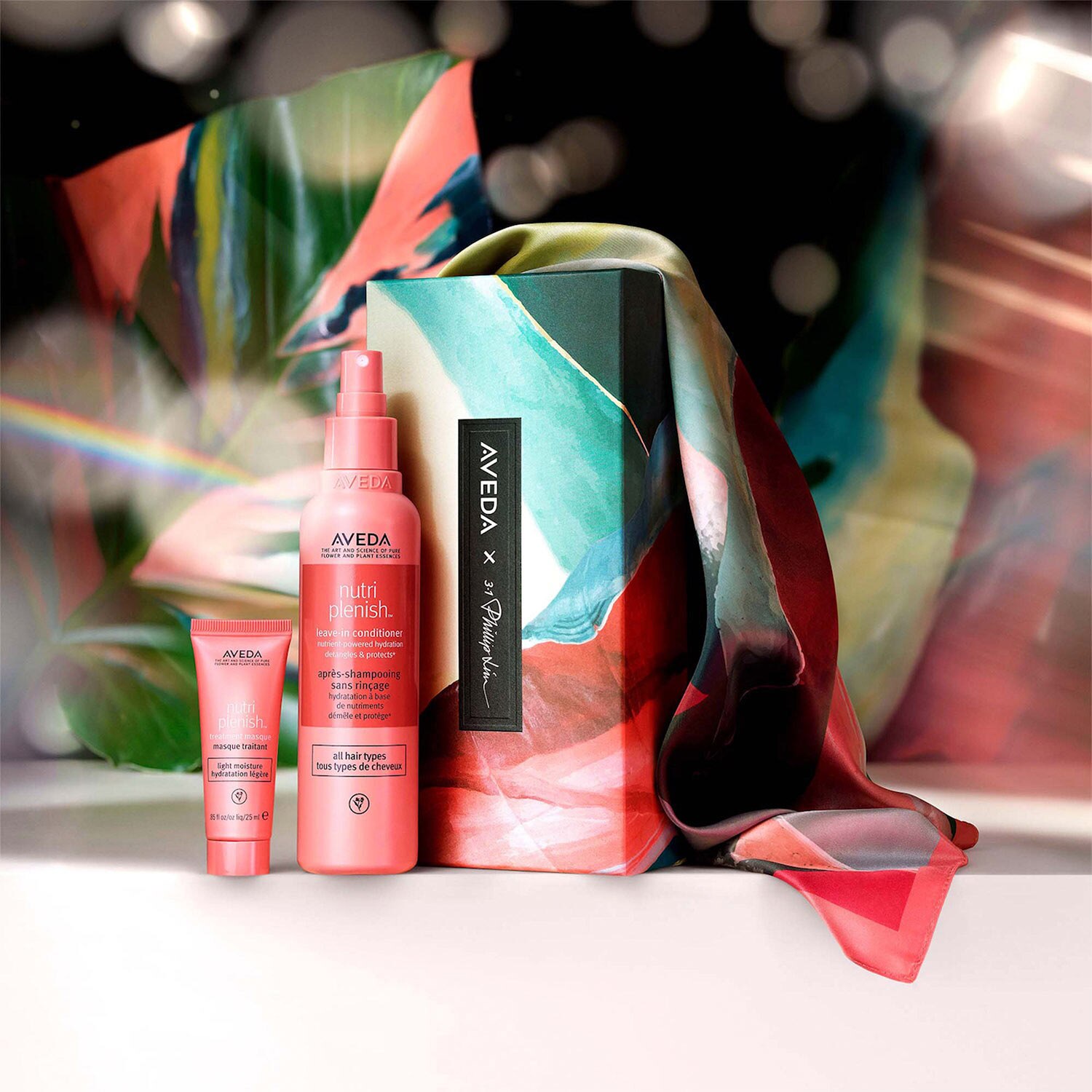 SET DE HIDRATACI&Oacute;N LIGERA NUTRIPLENISH&trade; + MASCADA DE AVEDA X PHILLIP LIM